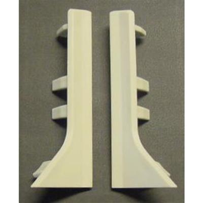 PVC eindstuk voor PVC plint - RAL 9010 - links en rechts