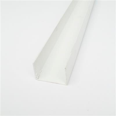 PVC U-montageprofiel - symetrisch - RAL 9010 - 4000mm - 30x40x30 - 1,5 mm