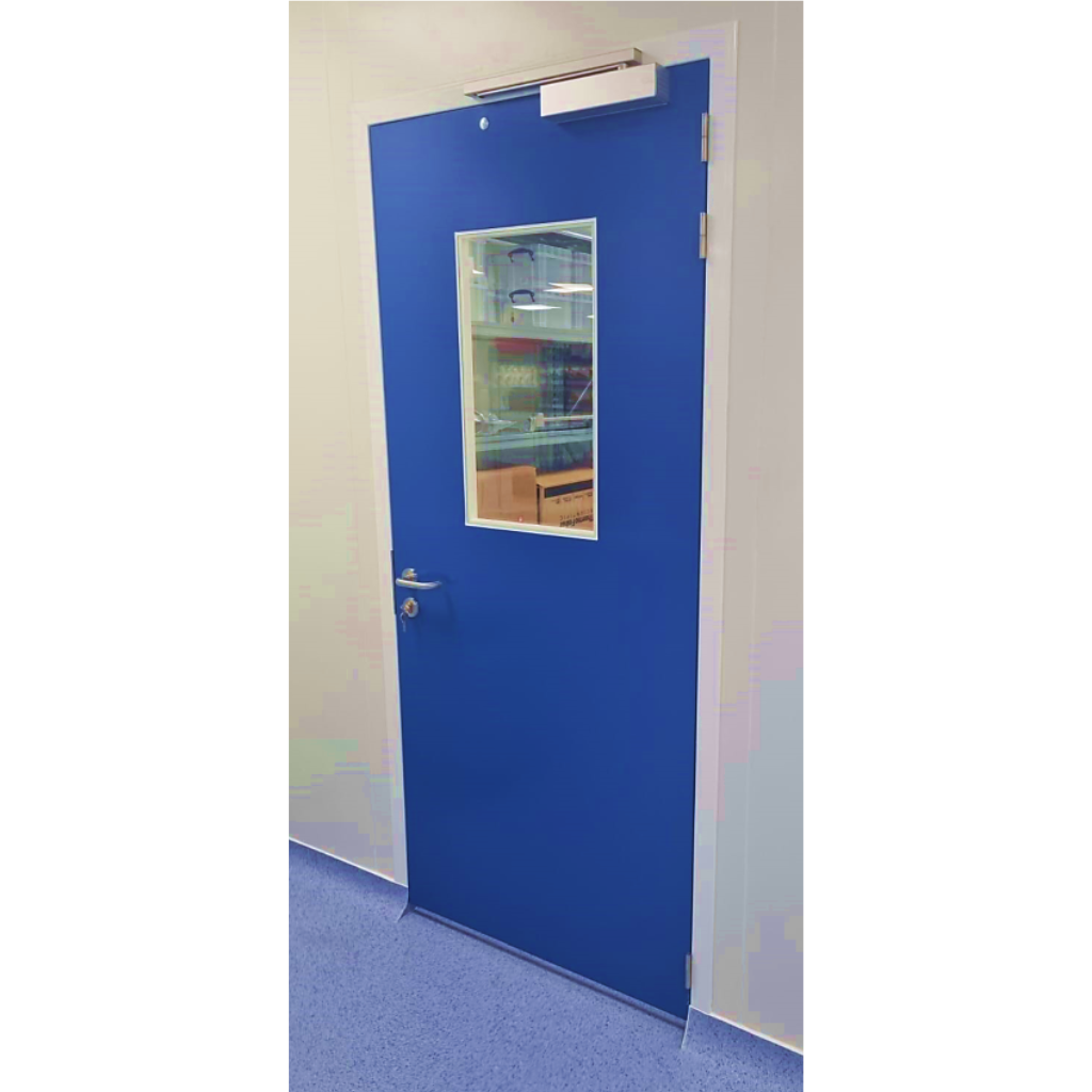 Industrial revolving door BEE - ALU L - 900x2100mmH - wall thickness 60mm - right hand hinges