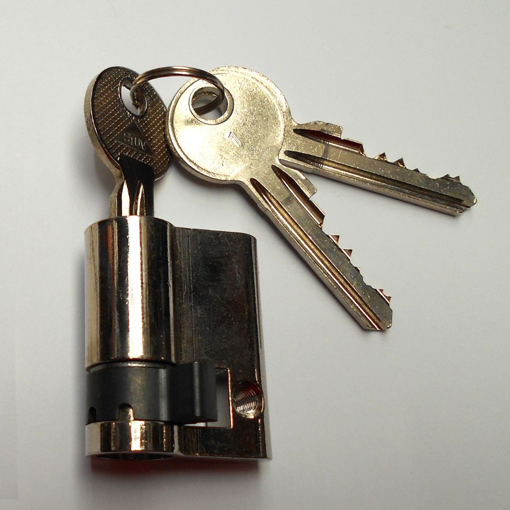 Cylinder lock half cylinder, with 3 keys anw without fixing material - STUV, E06