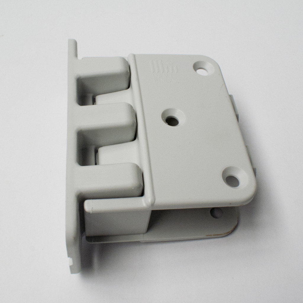 Synthetic hinges for flip-flap doors - blocking at 90°