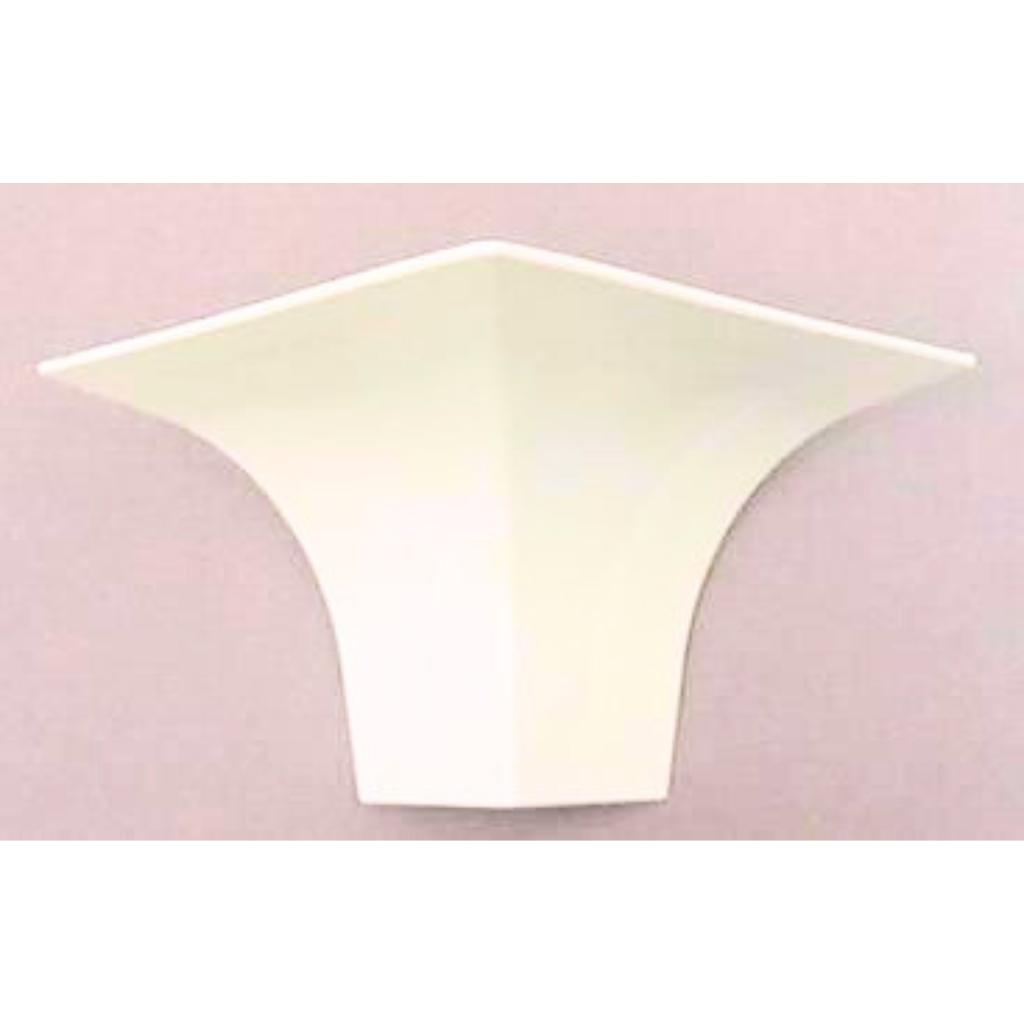 PVC angle extérieur pour PVC angle arrondi - 2 directions - petit modèle 35mm - RAL 9010