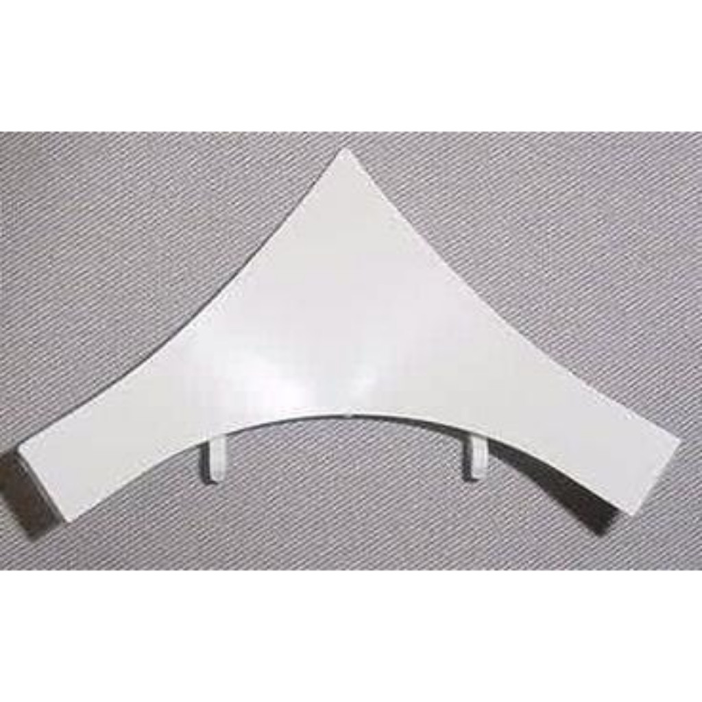 PVC Filler piece for PVC skirting board - RAL 9010