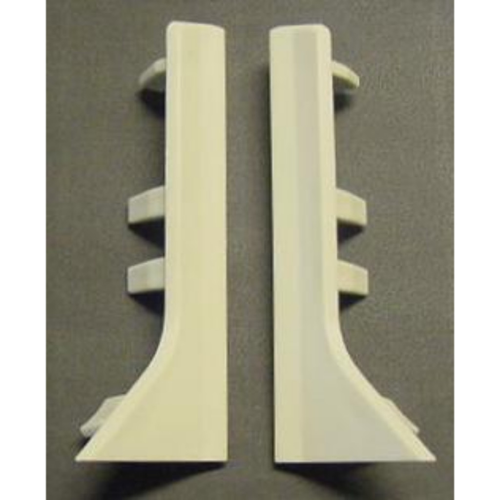 PVC end piece for PVC skirting board - RAL 9010 - left and right