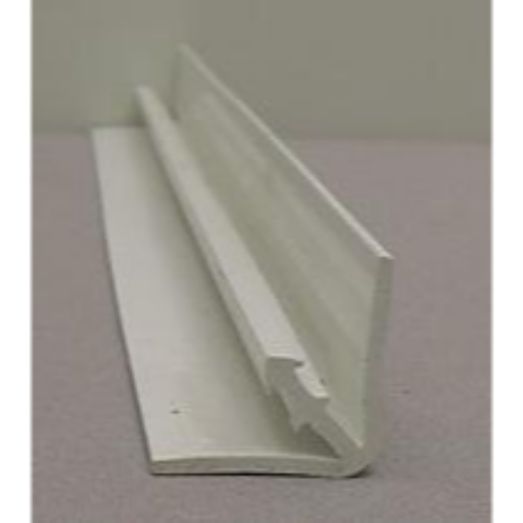 PVC base clips profile for curved PVC corner 25/25 - White - 4000mm