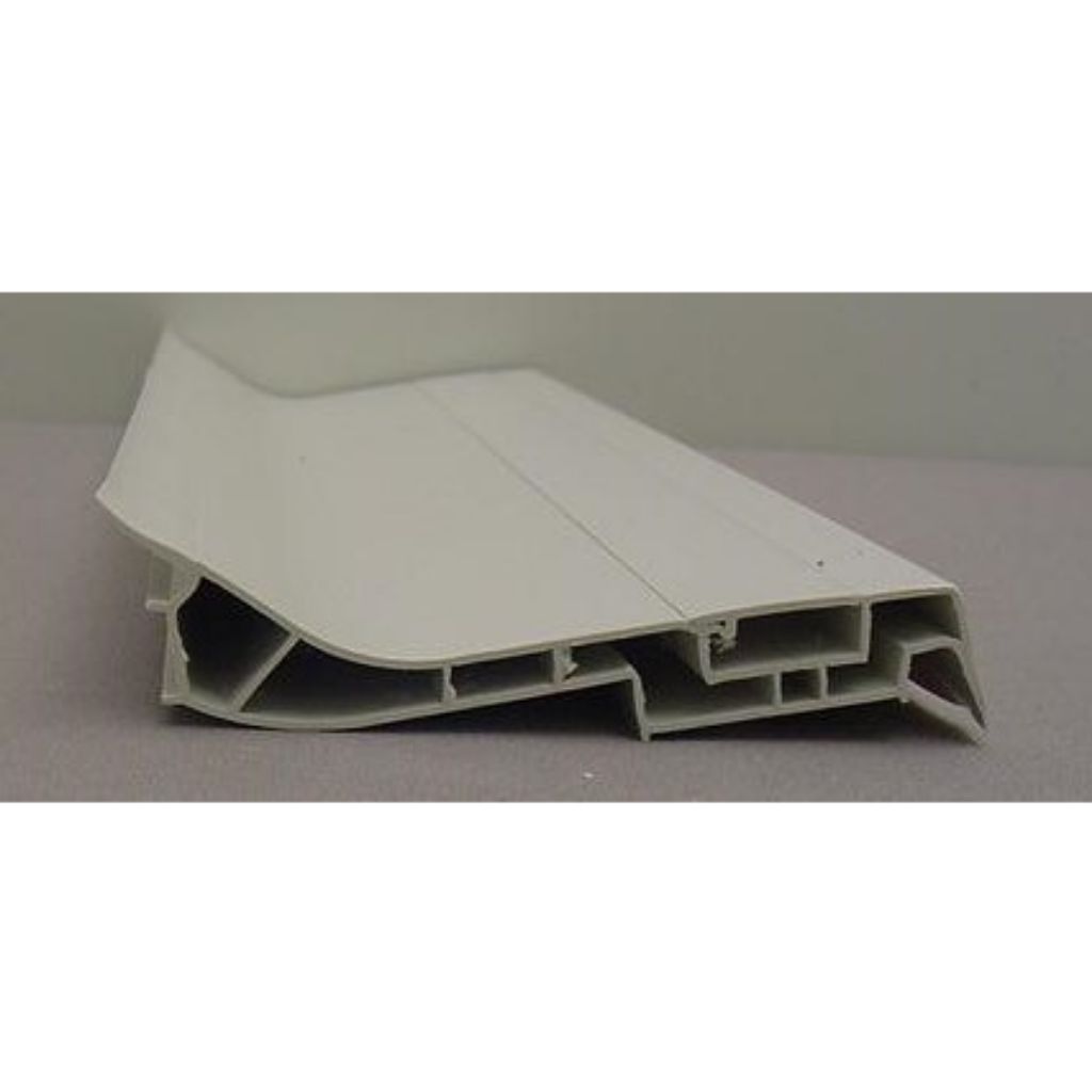 Plinth Castel - 100x50mm - PVC white - Ral 9002 - L=3000mm