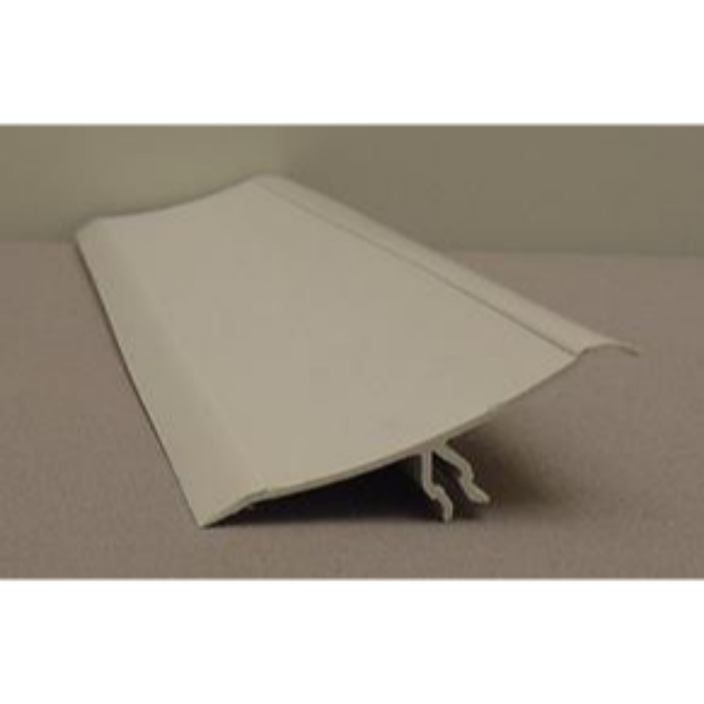PVC Angle arrondi - Profil à clipser - petit modèle 38 mm - RAL 9010 - 4000mm
