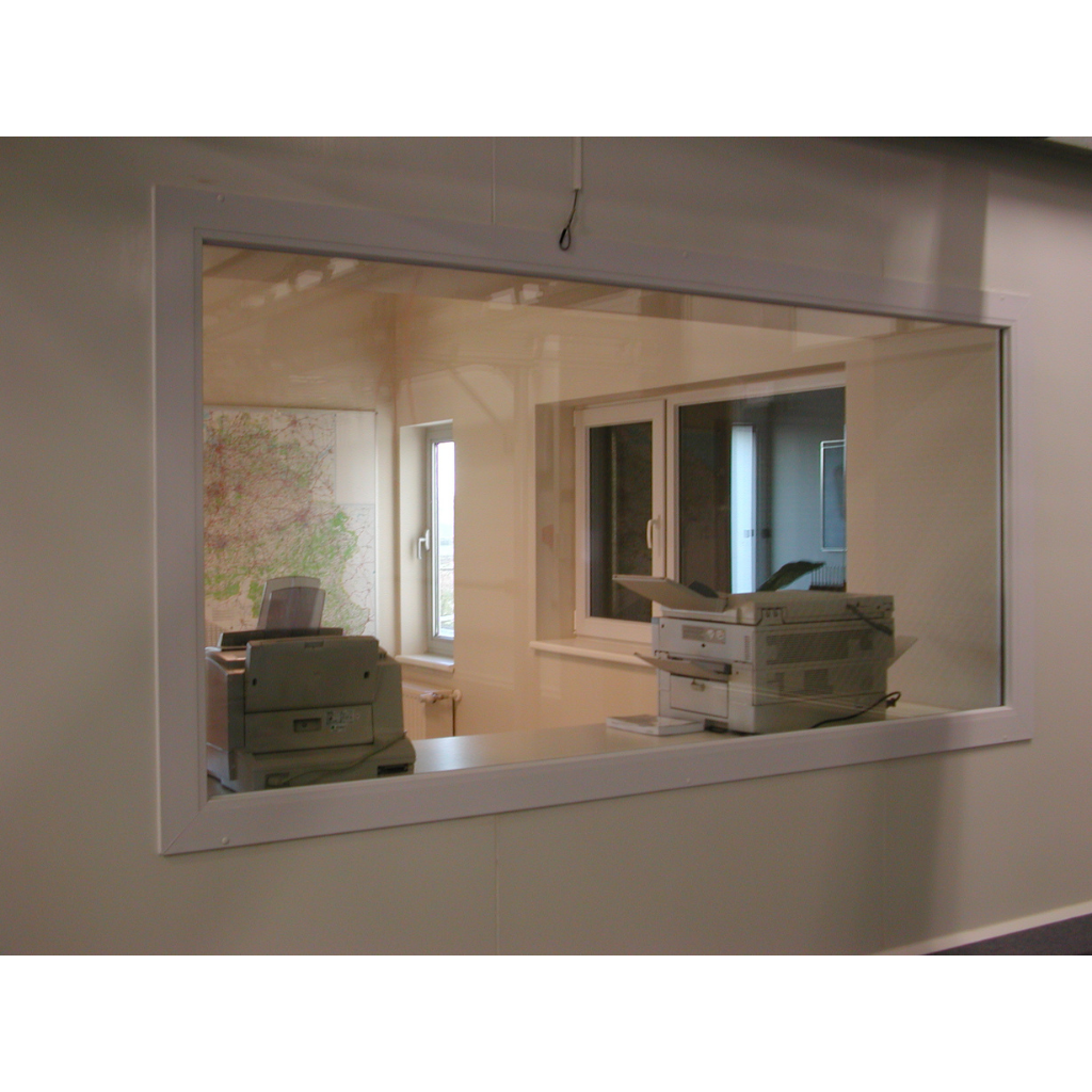 PVC window fixed – 900x900mm – wall thickness: 80 – super insulating glass