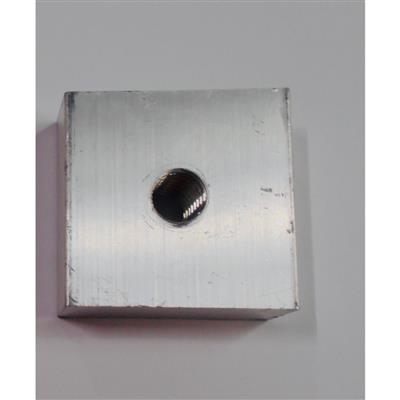 Vierkante moer voor Omega ophangprofiel - 40 x 40 x 12mm - M10 - Aluminium