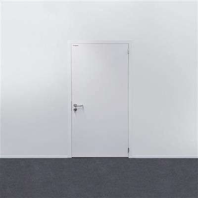 Hinged service door BBE - Clear opening : 800 x 2000 mmH - ALU U frame - Hinges left