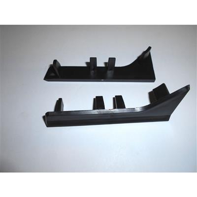 PVC end piece for PVC skirting board - RAL 9005 - left and right