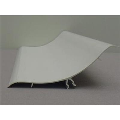 PVC Curved corner - RAL 9010 - 4000 mm - 98 x R=75