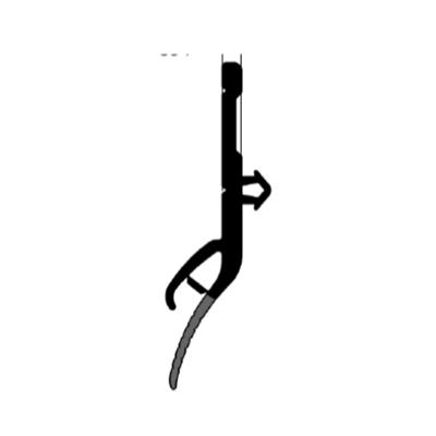 Sweeper swingdoor positive 5 x (32+50)mm - with arrow