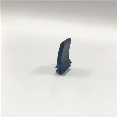 Dichtingsband voor schuif en pendeldeur 3x25mm - met pijl - zwart
