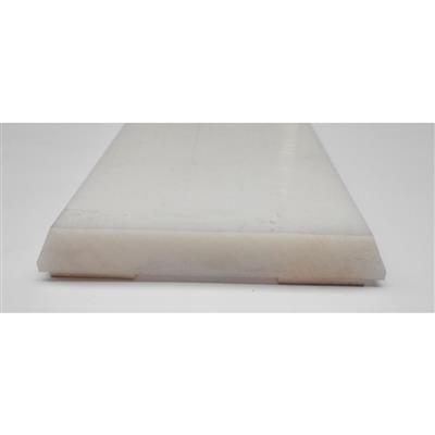 Wall protection HDPE - with chamfered borders - self adhesive - 100 x 15mm, Nat.wit 2000mm