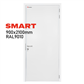 SMART hinged service door: RAL9010 - right - 900x2100mm