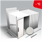 Minibox  Tîefkühlraum -  2100Bx3000Lx2100mmH - mit Boden - OME umkehrbar