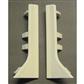 PVC end piece for PVC skirting board - RAL 9010 - left and right