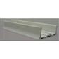 PVC U-Skirting board profile - RAL 9010 - 3.000mm - 45 x 80 x 45mm