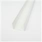 PVC U-Boden Profil - symmetrisch - RAL 9010 - 4000mm - 30x60x30 - 1,5 mm