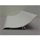 Curved corner - 55mm - PVC white - Ral 9002- 3000mm