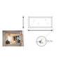PVC window fixed – 900x900mm – wall thickness: 80 – super insulating glass